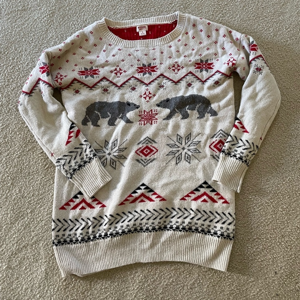 Polar bear fair isle Christmas sweater